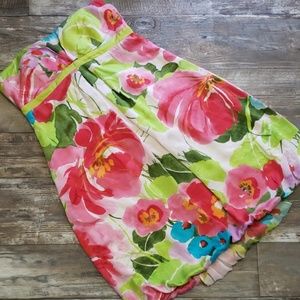 Cache straple silk bubble dress size 6